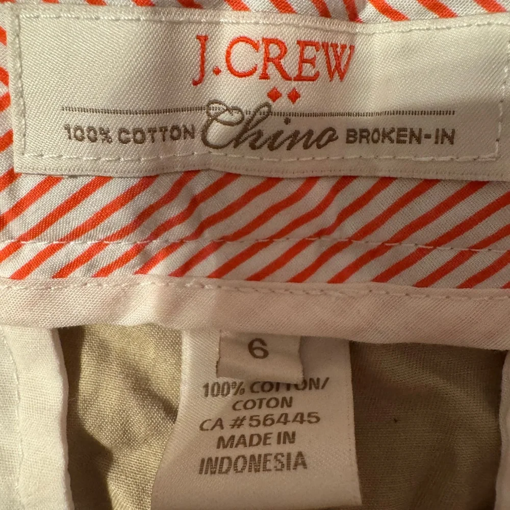 J. Crew Women's Chino Shorts in Tan - Picture 3 of 3